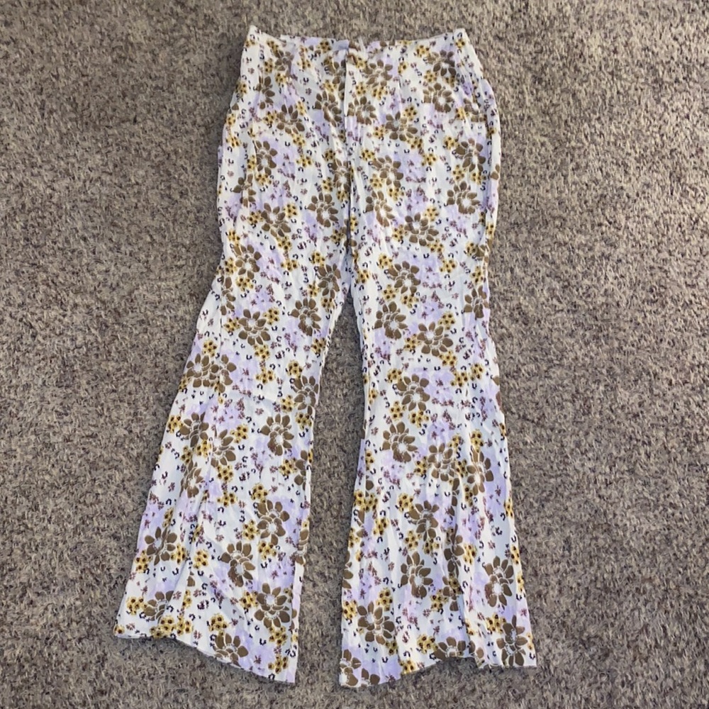 FREE PEOPLE Can't Take My Eyes Off Pant in Tea Combo - Picture 5 of 8